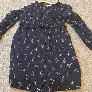 Zara girls dress size 11 - 12 with Bow Pattern